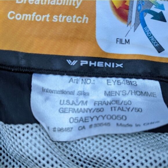 Phenix ski jacket aerothermal lightweight warm coat black and gold skiing winter - Picture 5 of 16